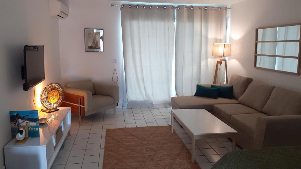 Superbe Studio Dolce Vita Vue Mer Plage Piscine 马里戈特 外观 照片